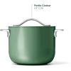 imageCaraway Petite Cooker  2 Qt Ceramic Coated Pot  Free From Forever Chemicals  Perfect for Rice Grains or Sauces  CreamSage