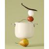 imageCaraway Petite Cooker  2 Qt Ceramic Coated Pot  Free From Forever Chemicals  Perfect for Rice Grains or Sauces  CreamWhite