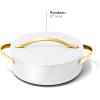 imageCaraway Rondeau  6 Qt NonStick Pan with Lid  Free From Forever Chemicals  Perfect for Searing Braising ampamp Roasting  CreamWhite