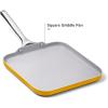 imageCaraway Square Griddle Pan  11 Square Pan  NonStick Ceramic Coated  Non Toxic PTFE ampamp PFOA Free  Oven Safe ampamp Compatible with All Stovetops  CreamMarigold