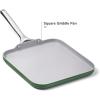 imageCaraway Square Griddle Pan  11 Square Pan  NonStick Ceramic Coated  Non Toxic PTFE ampamp PFOA Free  Oven Safe ampamp Compatible with All Stovetops  CreamSage