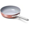 imageCaraway Nonstick Ceramic Frying Pan 27 qt 105quot  Non Toxic PTFE ampamp PFOA Free  Oven Safe ampamp Compatible with All Stovetops Gas Electric ampamp Induction  CreamPerracotta