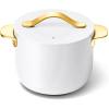 imageCaraway Petite Cooker  2 Qt Ceramic Coated Pot  Free From Forever Chemicals  Perfect for Rice Grains or Sauces  CreamWhite