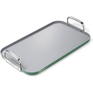 imageCaraway Double Burner Griddle  19x12 Griddle Pan  NonStick Ceramic Coated  Non Toxic PTFE ampamp PFOA Free  Oven Safe ampamp Compatible with All Stovetops  CreamSage