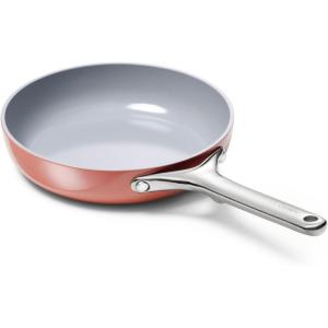 imageCaraway Nonstick Ceramic Frying Pan 27 qt 105quot  Non Toxic PTFE ampamp PFOA Free  Oven Safe ampamp Compatible with All Stovetops Gas Electric ampamp Induction  CreamPerracotta