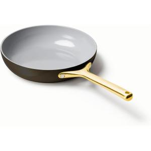 imageCaraway Nonstick Ceramic Frying Pan 27 qt 105quot  Non Toxic PTFE ampamp PFOA Free  Oven Safe ampamp Compatible with All Stovetops Gas Electric ampamp Induction  CreamBlack