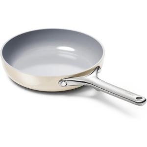 imageCaraway Nonstick Ceramic Frying Pan 27 qt 105quot  Non Toxic PTFE ampamp PFOA Free  Oven Safe ampamp Compatible with All Stovetops Gas Electric ampamp Induction  CreamCream