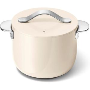 imageCaraway Petite Cooker  2 Qt Ceramic Coated Pot  Free From Forever Chemicals  Perfect for Rice Grains or Sauces  CreamCream