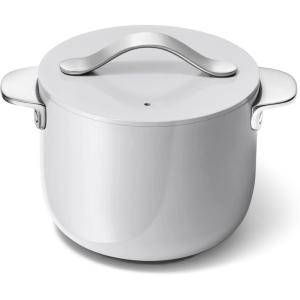 imageCaraway Petite Cooker  2 Qt Ceramic Coated Pot  Free From Forever Chemicals  Perfect for Rice Grains or Sauces  CreamGray