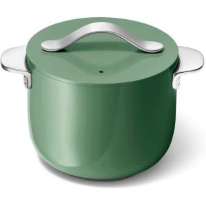 imageCaraway Petite Cooker  2 Qt Ceramic Coated Pot  Free From Forever Chemicals  Perfect for Rice Grains or Sauces  CreamSage