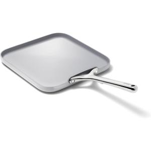 imageCaraway Square Griddle Pan  11 Square Pan  NonStick Ceramic Coated  Non Toxic PTFE ampamp PFOA Free  Oven Safe ampamp Compatible with All Stovetops  CreamGray