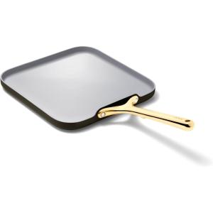 imageCaraway Square Griddle Pan  11 Square Pan  NonStick Ceramic Coated  Non Toxic PTFE ampamp PFOA Free  Oven Safe ampamp Compatible with All Stovetops  CreamBlack