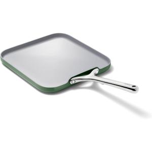 imageCaraway Square Griddle Pan  11 Square Pan  NonStick Ceramic Coated  Non Toxic PTFE ampamp PFOA Free  Oven Safe ampamp Compatible with All Stovetops  CreamSage