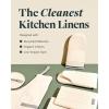 imageCaraway Linen Set  Apron Pot Holders Oven Mitts ampamp Tea Towels  100 Organic Cotton  Durable Machine WashableCream
