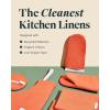 imageCaraway Linen Set  Apron Pot Holders Oven Mitts ampamp Tea Towels  100 Organic Cotton  Durable Machine WashablePerracotta