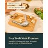 imageCaraway Garlic Press  Non Toxic Stainless Steel  Essential Kitchen Tool  Ergonomic Handle  Effortlessly Mince Whole Garlic  Easy Clean