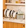 imageCaraway Iconics Glass Lids Set for Pots and Pans  Made With Tempered Glass  Sized to Fit Caraway CeramicCoated ampamp Stainless Steel Cookware  Includes 3 Sizes  8quot 105quot ampamp 118quotGold
