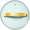 imageCaraway Iconics Glass Lids Set for Pots and Pans  Made With Tempered Glass  Sized to Fit Caraway CeramicCoated ampamp Stainless Steel Cookware  Includes 3 Sizes  8quot 105quot ampamp 118quotGold