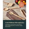 imageCaraway Kitchen Knife Set ampamp Wooden Utensil Set  Made With Premium German Steel Blades ampamp FSCCertified Birch Wood  NonToxic Materials  Cream