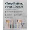 imageCaraway Kitchen Knife Set ampamp Wooden Utensil Set  Made With Premium German Steel Blades ampamp FSCCertified Birch Wood  NonToxic Materials  Cream