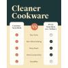 imageCaraway Nonstick Ceramic Mini Fry Pan With Glass Lid 105 qt 8quot  Non Toxic PTFE ampamp PFOA Free  Oven Safe ampamp Compatible with All Stovetops Gas Electric ampamp Induction  CreamGray