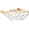 imageCaraway Kitchen Knife Set ampamp Wooden Utensil Set  Made With Premium German Steel Blades ampamp FSCCertified Birch Wood  NonToxic Materials  Cream