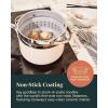 imageCaraway Steamer  Stainless Steel Steamer with Handles  Non Stick Non Toxic Coating  Steam Veggies Seafood and More  Compatible With Our Dutch Oven or Sauce Pan  Large 65qt  GoldStainless Steel