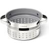 imageCaraway Steamer  Stainless Steel Steamer with Handles  Non Stick Non Toxic Coating  Steam Veggies Seafood and More  Compatible With Our Dutch Oven or Sauce Pan  Large 65qt  GoldStainless Steel