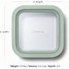 imageCaraway 2pc Glass Food Storage Set  44 Cup Food Containers 2  Ceramic Coated  Non Toxic Non Stick Lunch with Lids  Dishwasher Oven ampamp Microwave Safe  GrayMist