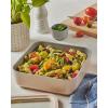 imageCaraway 2pc Glass Food Storage Set  44 Cup Food Containers 2  Ceramic Coated  Non Toxic Non Stick Lunch with Lids  Dishwasher Oven ampamp Microwave Safe  GrayMist