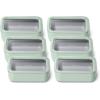 imageCaraway 2pc Glass Food Storage Set  44 Cup Food Containers 2  Ceramic Coated  Non Toxic Non Stick Lunch with Lids  Dishwasher Oven ampamp Microwave Safe  GrayMist