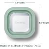 imageCaraway 2pc Glass Food Storage Set  44 Cup Food Containers 2  Ceramic Coated  Non Toxic Non Stick Lunch with Lids  Dishwasher Oven ampamp Microwave Safe  GrayMist
