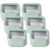 imageCaraway 2pc Glass Food Storage Set  44 Cup Food Containers 2  Ceramic Coated  Non Toxic Non Stick Lunch with Lids  Dishwasher Oven ampamp Microwave Safe  GrayMist