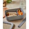 imageCaraway 2pc Glass Food Storage Set  44 Cup Food Containers 2  Ceramic Coated  Non Toxic Non Stick Lunch with Lids  Dishwasher Oven ampamp Microwave Safe  GrayMist