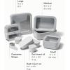 imageCaraway 3pc Glass Food Storage Set  10 Cup 66 Cup ampamp 44 Cup Food Containers  Ceramic Coated  Non Toxic Non Stick Lunch Box with Glass Lids  Dishwasher Oven ampamp Microwave Safe  NavyGray
