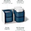 imageCaraway 3pc Glass Food Storage Set  10 Cup 66 Cup ampamp 44 Cup Food Containers  Ceramic Coated  Non Toxic Non Stick Lunch Box with Glass Lids  Dishwasher Oven ampamp Microwave Safe  NavyNavy