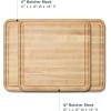imageCaraway 17 Prep ampamp Serve Butcher Block Wood Cutting Board for Kitchen Rectangle DualSided Chopping Block for Prep Presentation and Serving WalnutMaple
