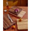 imageCaraway 17 Prep ampamp Serve Butcher Block Wood Cutting Board for Kitchen Rectangle DualSided Chopping Block for Prep Presentation and Serving WalnutWalnut