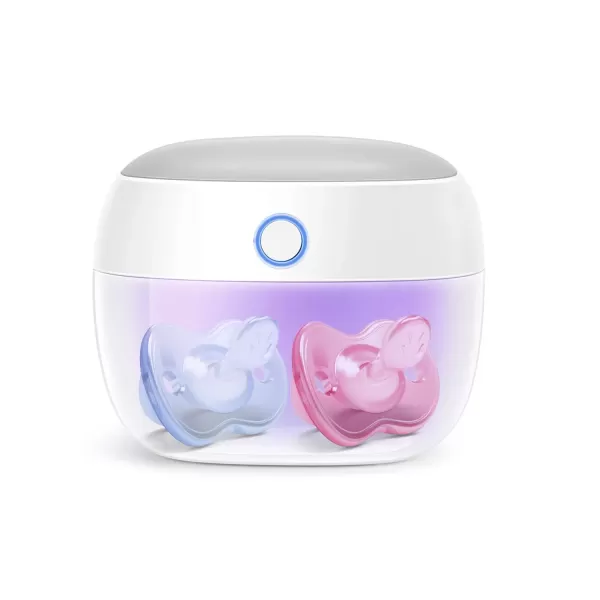 imagePapablic Portable Pacifer Sanitizer UV Light Sanitizer Case for Pacifer USB Rechargeable Mini Pacifer Sanitizer Box 999 Cleaned in 59 Seconds