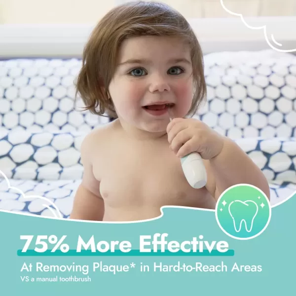 imagePapablic Replacement Toothbrush Heads  2 Count  Compatible with Papablic BabyHandy ampamp Toddler Sonic Electric Toothbrushes 1836 Months