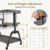 imagePapablic Baby Bassinet Bedside Bassinet for Baby with FourSided Breathable Mesh ampamp Soft Mattress Adjustable Bassinet Bedside Sleeper with Storage Basket and Wheels Easy to Assemble Grey