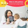 imagePapablic Luxury Baby Soft Book with Teether High Contrast Black and White Crinkle Book for Early Education Tummy Time Toys for Babies 012 Months with Baby Safe Mirror Crinkle Pages and Squeaker