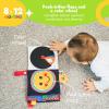 imagePapablic Luxury Baby Soft Book with Teether High Contrast Black and White Crinkle Book for Early Education Tummy Time Toys for Babies 012 Months with Baby Safe Mirror Crinkle Pages and Squeaker