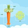 imagePapablic Baby Toothbrush 6 to 12 Months 360 Carrot Teether for Baby Silicone Teethers for Babies Infant Toothbrush Teething Toys with Suction Base