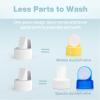 image8Count Papablic Duckbill Valves and Backflow Protector Compatible with Spectra S1 Spectra S2 Spectra 9 Plus Breast Pumps Not Original Spectra Pump Parts BPADEHP FreeBackflow