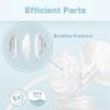 image8Count Papablic Duckbill Valves and Backflow Protector Compatible with Spectra S1 Spectra S2 Spectra 9 Plus Breast Pumps Not Original Spectra Pump Parts BPADEHP FreeTubing
