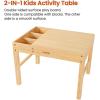 imagePapablic 2 in 1 Kid Activity Table with Large Storage for Older Kids Compatible with Lego Building Block for Boys Girls