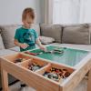 imagePapablic 2 in 1 Kid Activity Table with Large Storage for Older Kids Compatible with Lego Building Block for Boys Girls