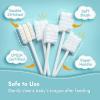 imagePapablic 40Pack Baby Tongue Cleaner Baby Oral Cleaner Disposable Baby Mouth Cleaner Newborn Upgrade Gum Cleaner with Paper Handle for Babies and Infants Ages 02 Years1 Count Pack of 40