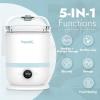 imagePapablic 5in1 Bottle Sterilizer and Dryer Pro Universal Fit for Baby Bottles Parts ampamp Other Newborn Essentials ExtraLarge CapacityPro